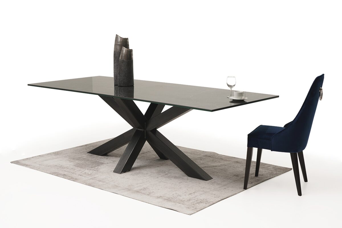 Bazalt duży stół z blatem nierozkładanym – LAMINAM