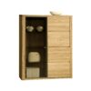 Typ 46 – Szafka drzwi szklane, drzwi drewniane | Orlando dąb natura