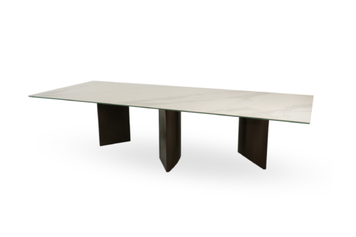 A24 – Duży stół z z blatem ze spieku kwarcowego w kształcie prostokąta
