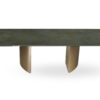 A23 – Stół na nowoczesnych metalowych kolumnach z blatem spiekowym