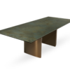 A23 – Stół na nowoczesnych metalowych kolumnach z blatem spiekowym