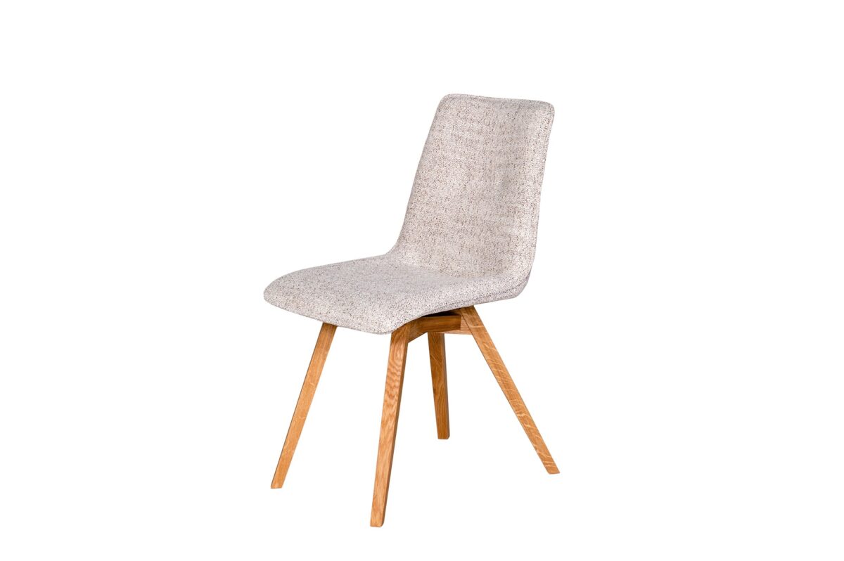 Piękne Krzesło K-09 A z Tkaniny Artex Oris 91 – Dębowe Nogi