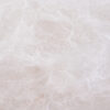 Stolik B40 – piękny kształt blatu Laminam Diamond Cream na ryflowanej nodze