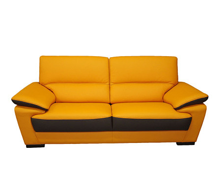 Adria sofa nowoczesna pomarańczowa skóra