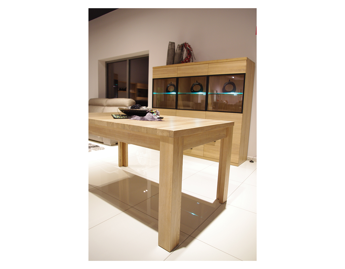 Alfa drewniane nogi stół z drewna dębu