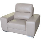Comfort biały fotel skórzany