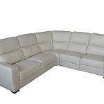 Comfort sofa narożnik biała skóra