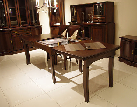 Diament xl stół rozkładany w stylu klasycznym