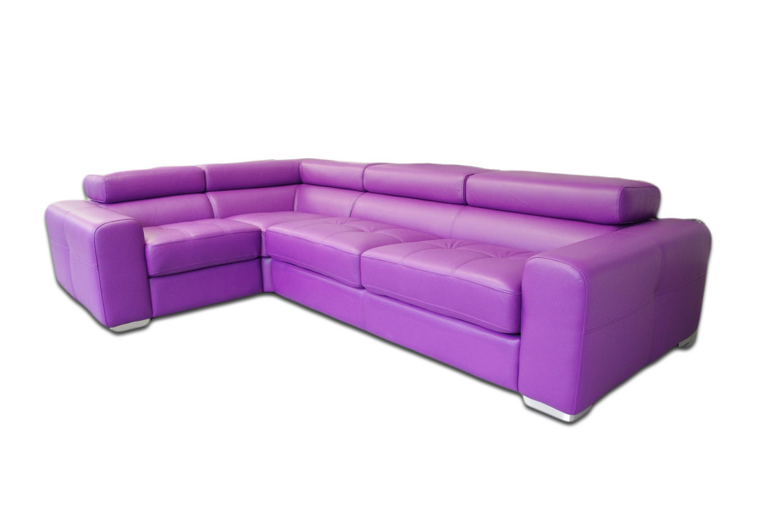 Galaxy sofa narożnik w kolorze fioletowym