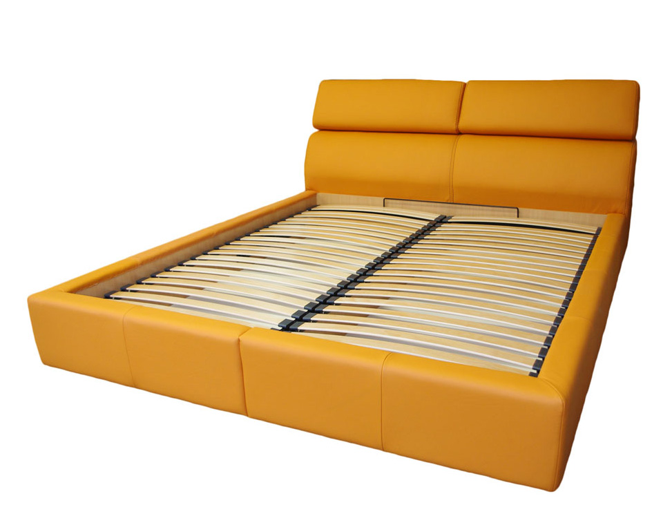 Genesis łóżko do sypialni kolor pomarańczowy