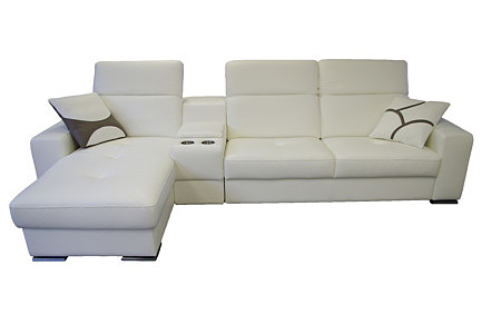 Genua nowoczesna sofa skórzana z głośnikami