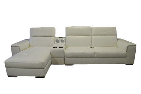 Genua sofa narożnik system audio biała