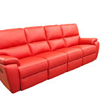 Marco nowoczesna sofa z czerwonej skóry