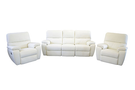 Marco nowoczesny komplet wypoczynkowy sofa fotele skórzane