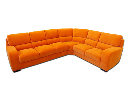 Sara2 pomarańczowy narożnik sofa do salonu