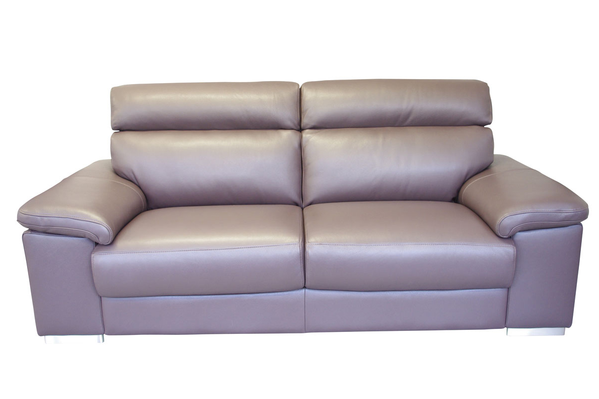Savoy sofa z fioletowej skóry