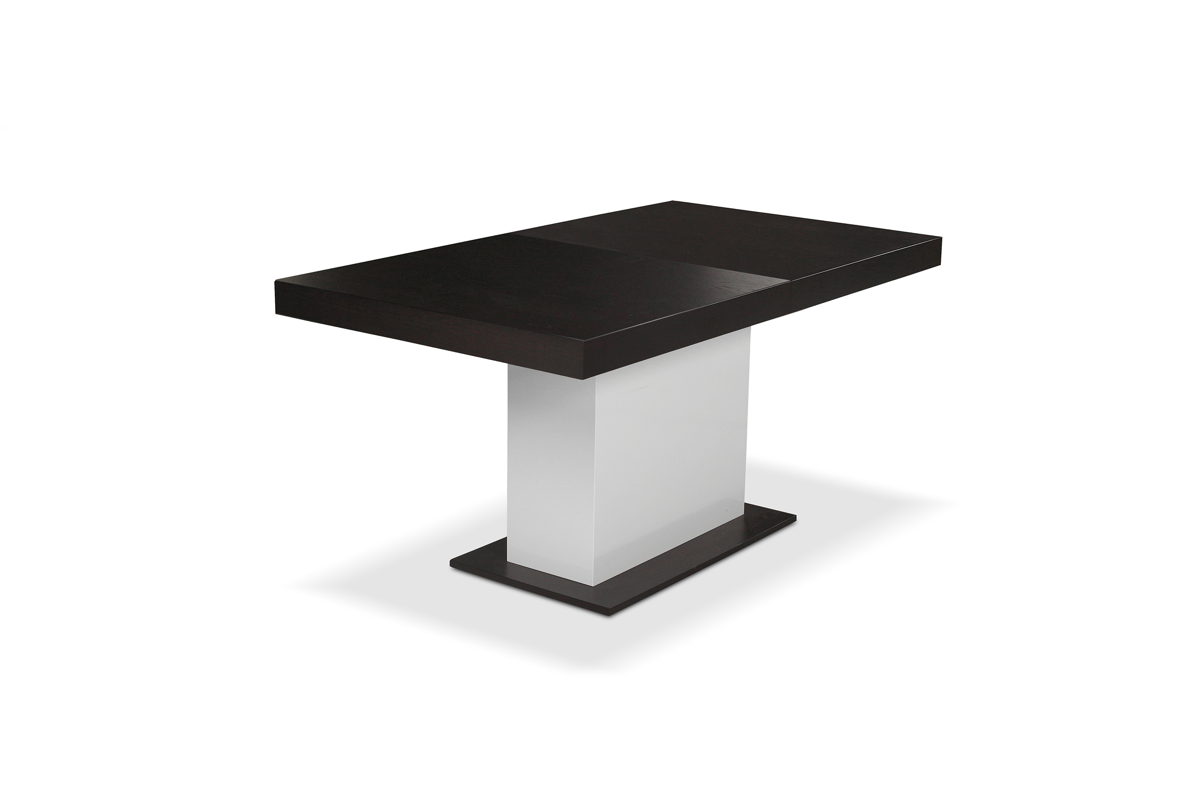 Tau stół z czarnym blatem styl modernistyczny biała stopa