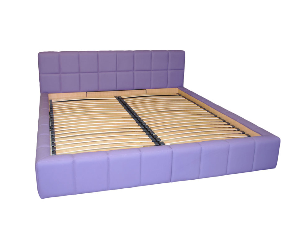Torino łóżko do sypilani fioletowa tapicerka