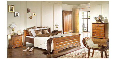 Noblesse meble sypialnia stylowa włoski styl orzech patynowany