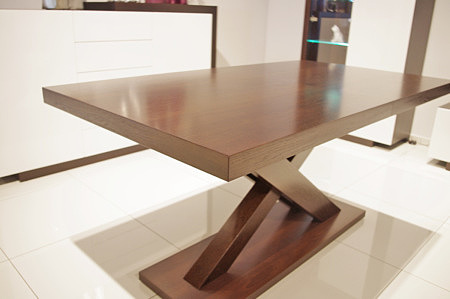 Duży stół dębowy rozkładany nowoczesna forma