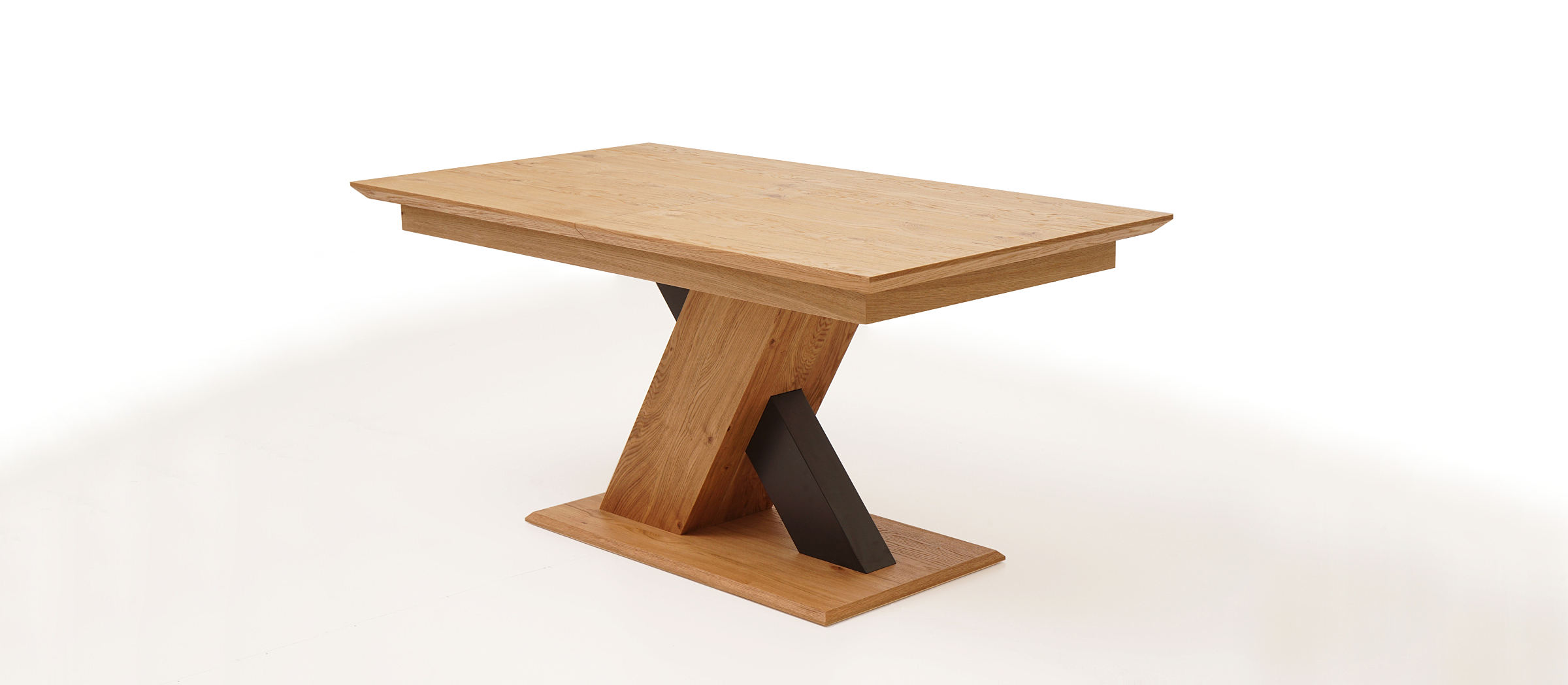 Sydney stół na jednej masywnej nodze drewnianej modern