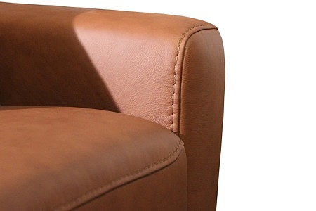 Nowoczesna wygodna sofa ze skóry z relaksem