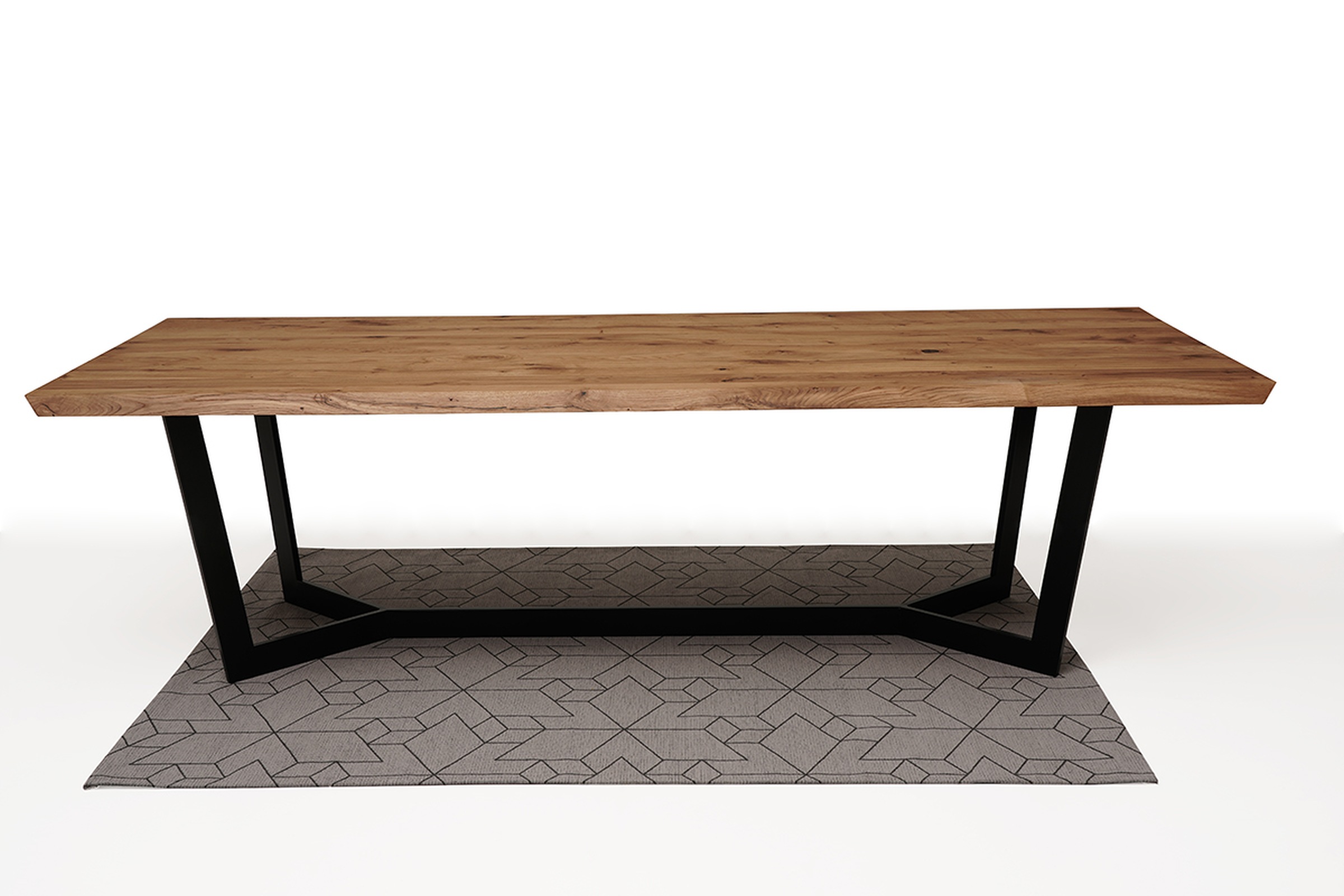 Nowoczesny stół z drewnianym blatem2