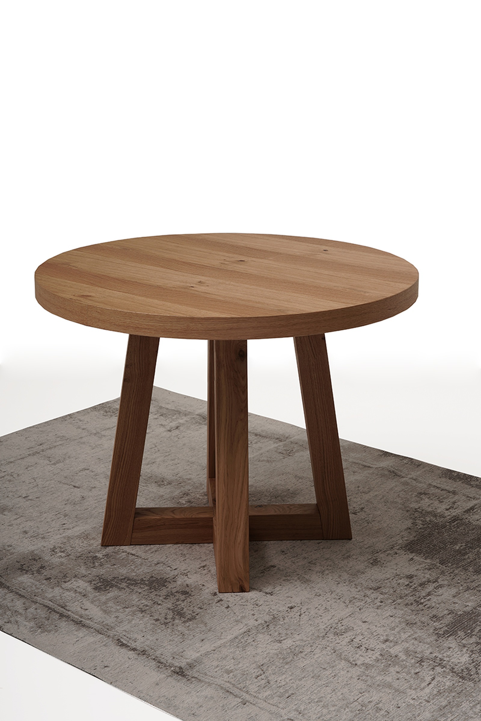 Okrągły drewniany stół roskładany1