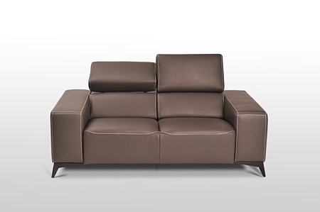 Longo - elegancka sofa skórzana klasy premium, możliwość wykonania sofy 3os. z funkcją relax 2os.