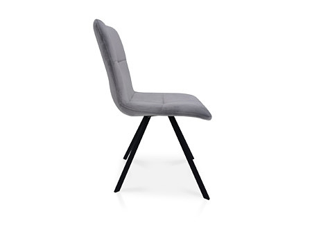 Krzesła dobrodzień koloru szarego w tkaninie