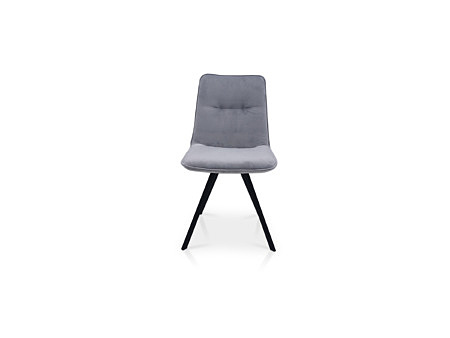 Krzesło z jednym przeszyciem z tkaniny impregnowanej koloru szarego
