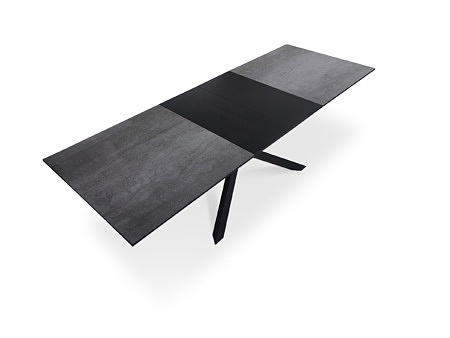 Nowoczesny elegancki stół do jadalni rozkładany 180 x 90cm czarny