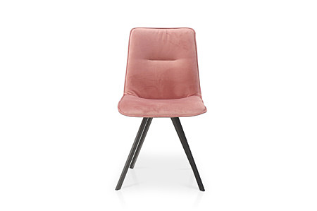 Krzesełko różowe na metalowej czarnej nodze k-09 a od producenta