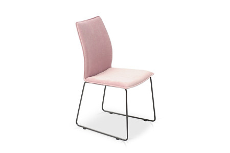 Krzesło w różowej delikatnej tkaninie caddy shop lolipop śliczne ładne piękne mocne