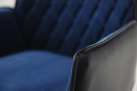 Nowoczesne łandne piękne krzesło stabilne duże ciężkie skóra naturalna z tkaniną
