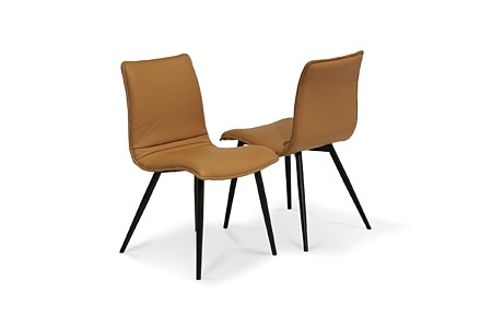 Krzesła do nowoczesnej jadalni wykonane ze skóry naturalnej sprowadzanej z Włoch