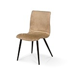 Krzesło K04 z tkaniny wysokiej jakości w beżowym kolorze