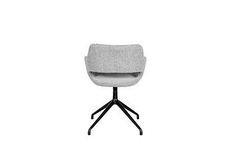 Fotel obrotowy na czarnej nodze aluminiowej 4 ramienniej nowoczsny design włoski styl Dobrodzień
