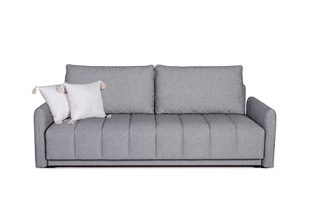 Sofa typu wersalka w szarej tkaninie Aquaclean org